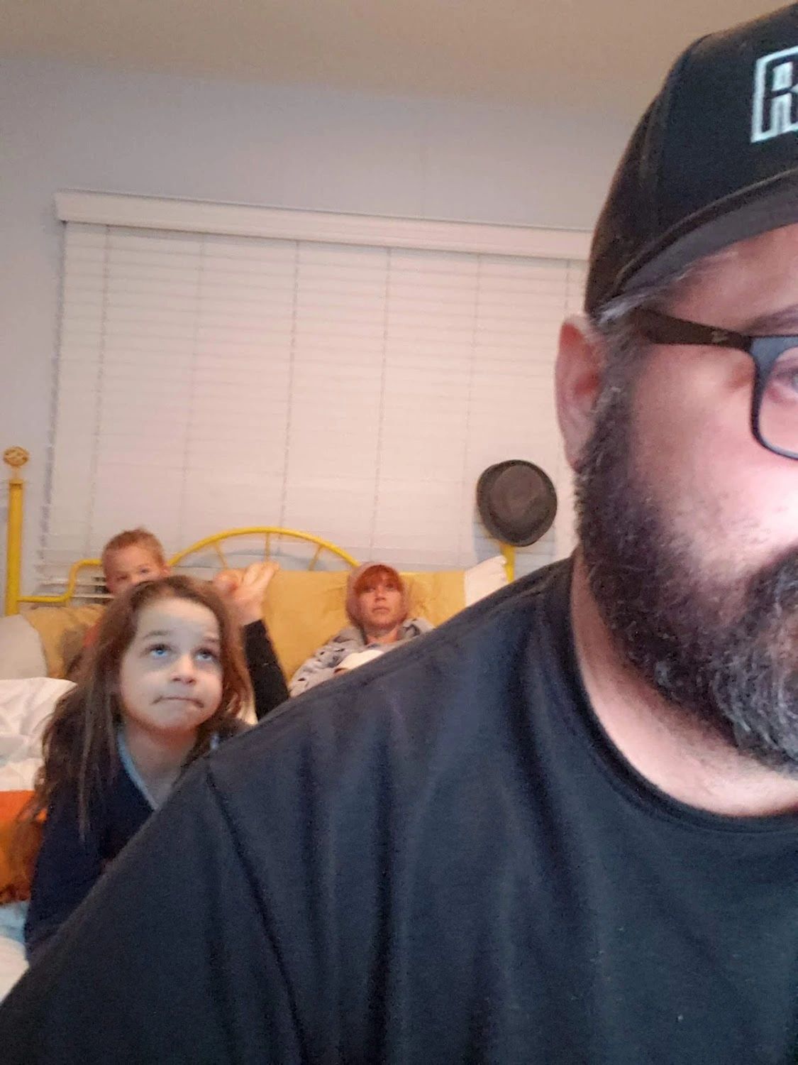 Mike with the kids